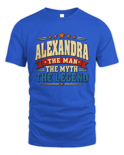 The Man The Myth The Legend Ribbon Vintage T-Shirt ALEXANDRA M1-56 / Unisex Standard T-Shirt / royal