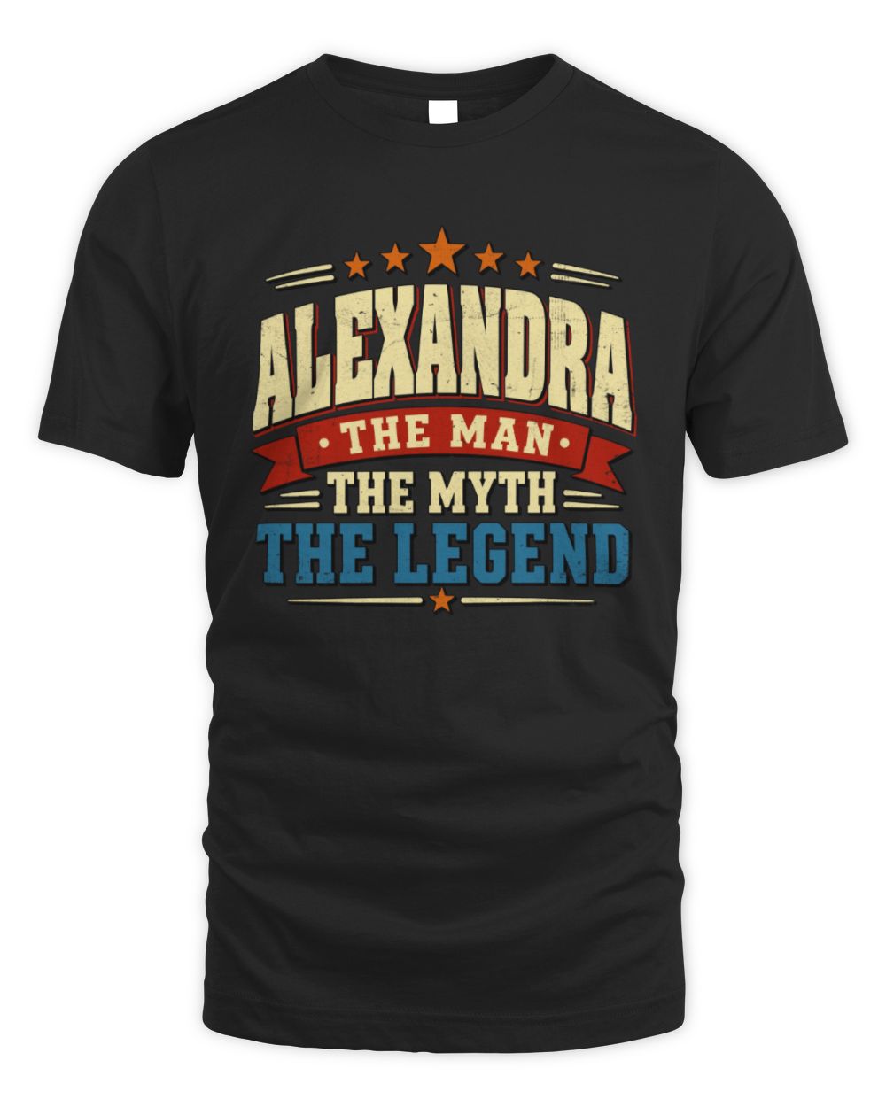 The Man The Myth The Legend Ribbon Vintage T-Shirt ALEXANDRA M1-56 / Unisex Standard T-Shirt / black