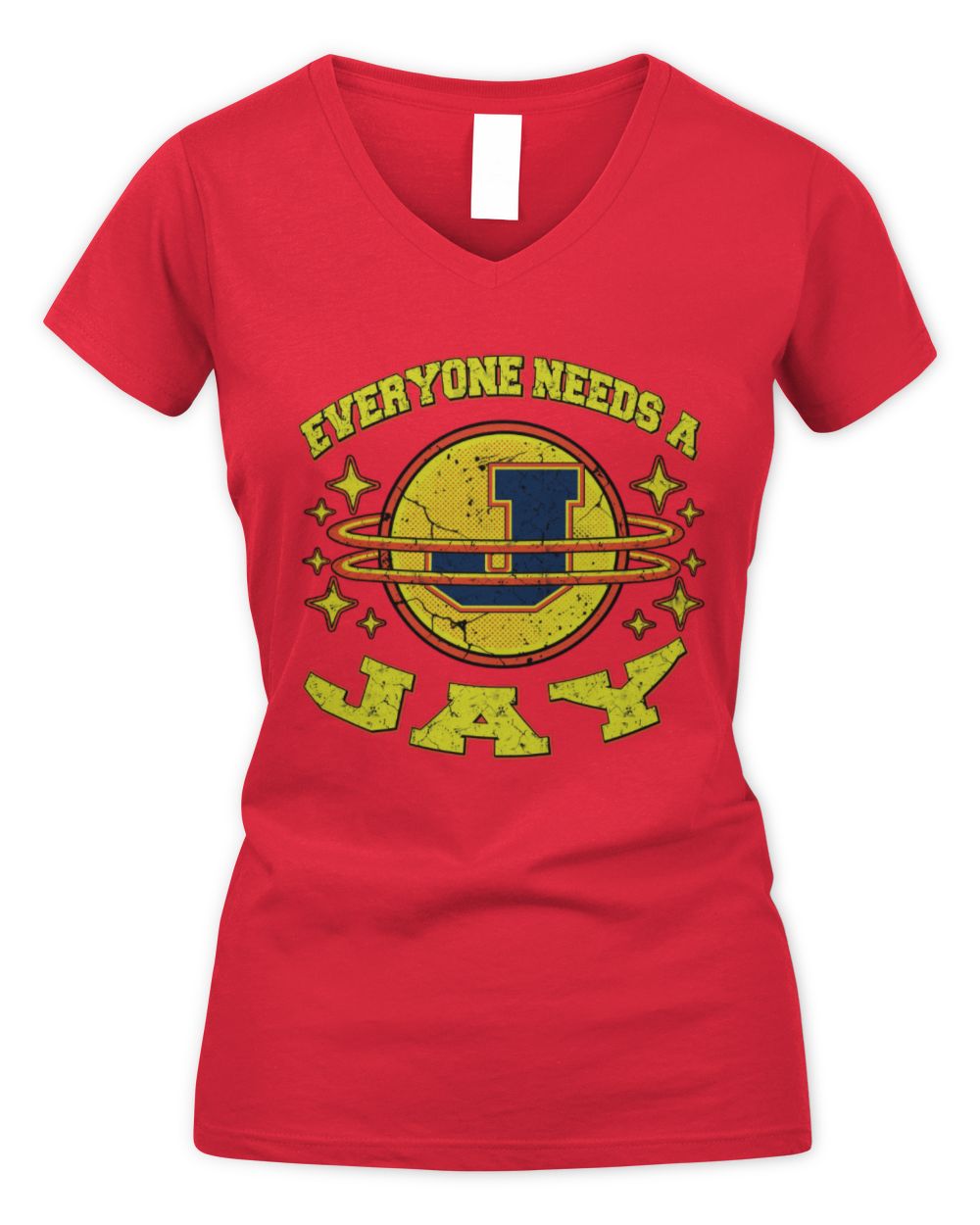 Everyone Needs a Your Name Shirt JAY M1-76 / Women's V-Neck T-Shirt / red