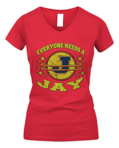 Everyone Needs a Your Name Shirt JAY M1-76 / Women's V-Neck T-Shirt / red