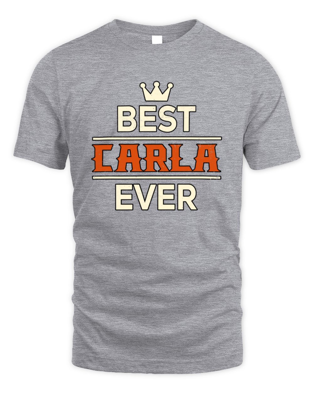 Best Your Name With Crown Shirt CARLA M1-59 / Unisex Standard T-Shirt / sport grey