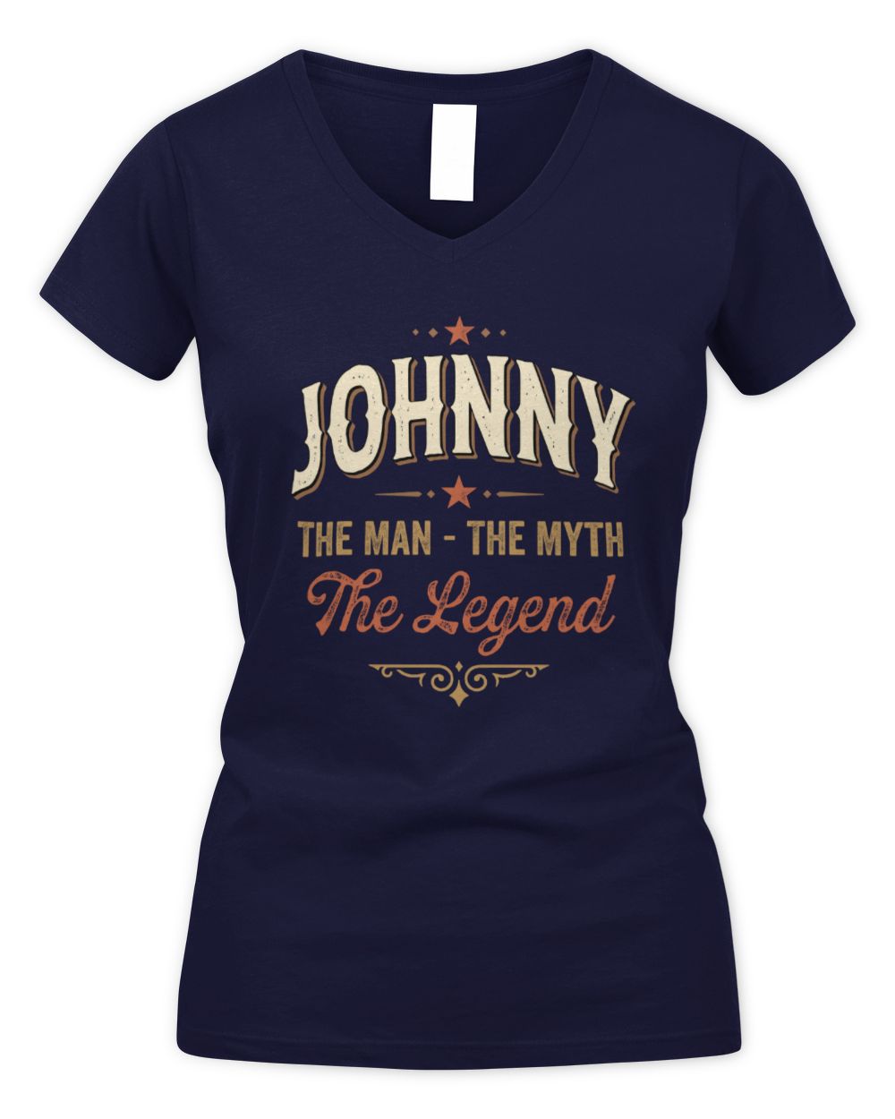 I'm Name I'm Not Rude I Just Have The Balls Funny T-Shirt JOHNNY M1-77 / Women's V-Neck T-Shirt / navy