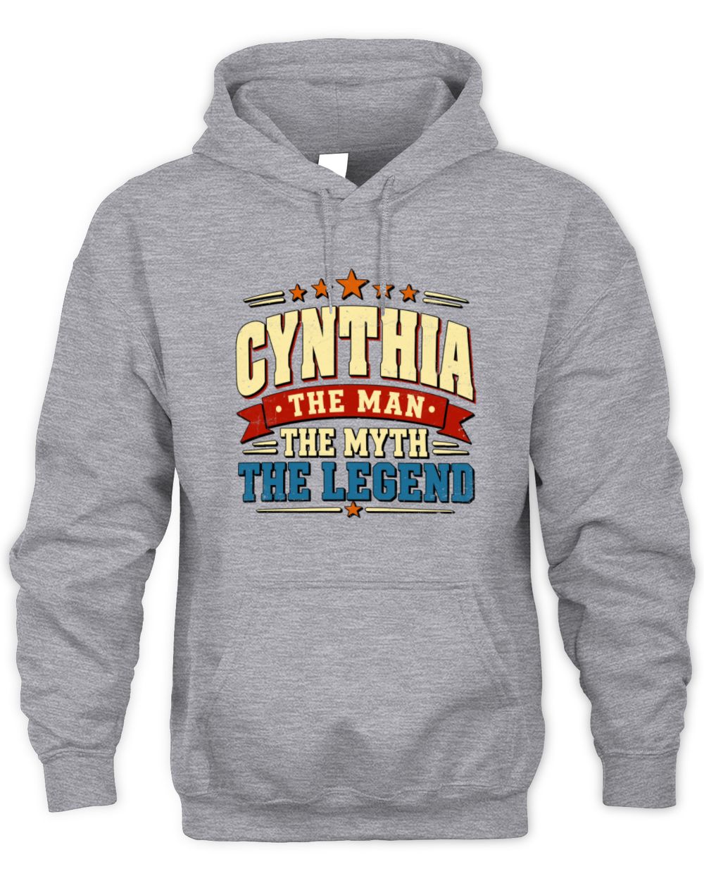 The Man The Myth The Legend Ribbon Vintage T-Shirt CYNTHIA M1-56 / Unisex Hoodie / sport grey