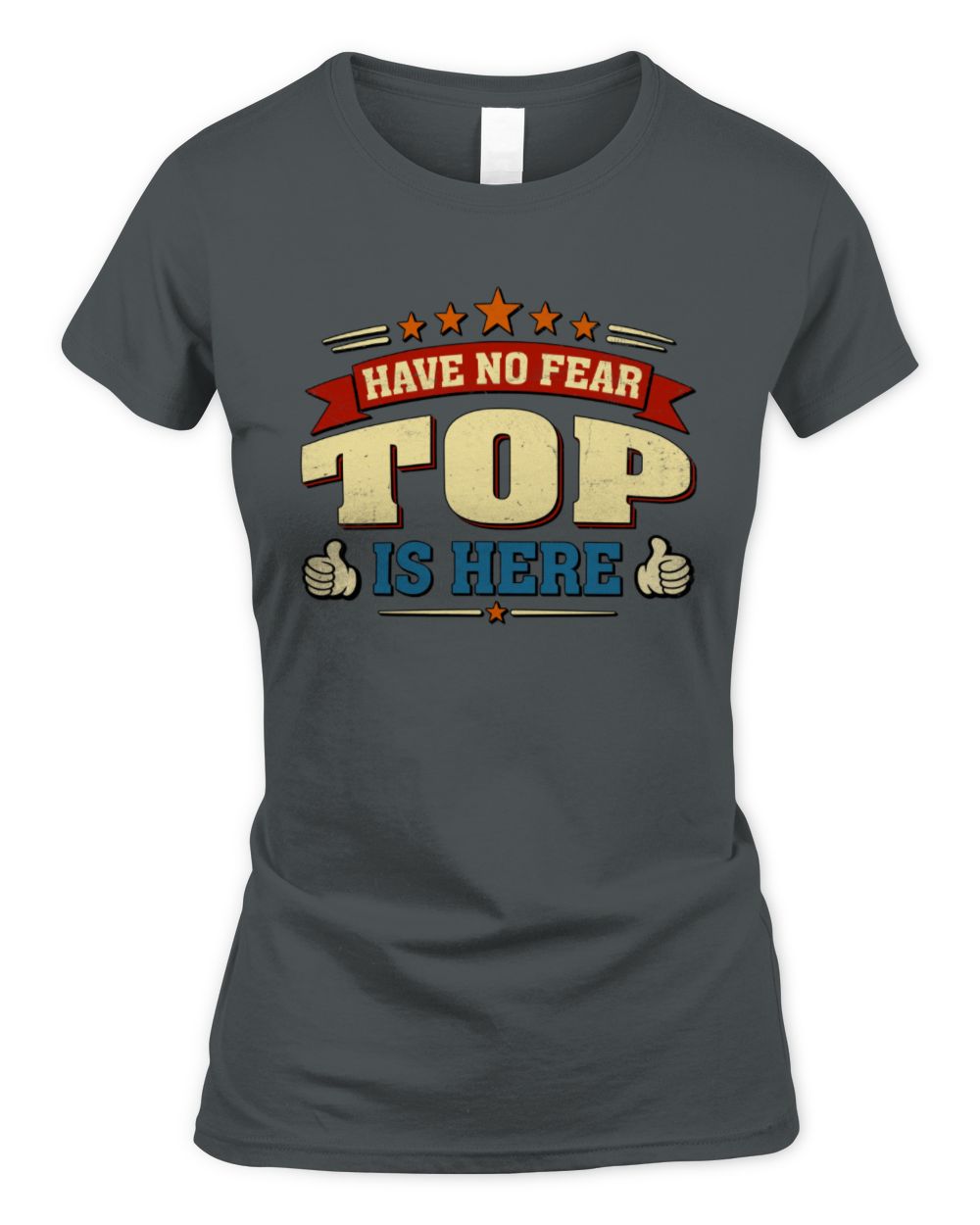 Have No Fear Your Name Is Here Cool Graphic T-Shirt TOP M1-71 / Women's Standard T-Shirt / charcoal