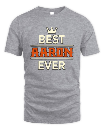 Best Your Name With Crown Shirt AARON M1-59 / Unisex Standard T-Shirt / sport grey