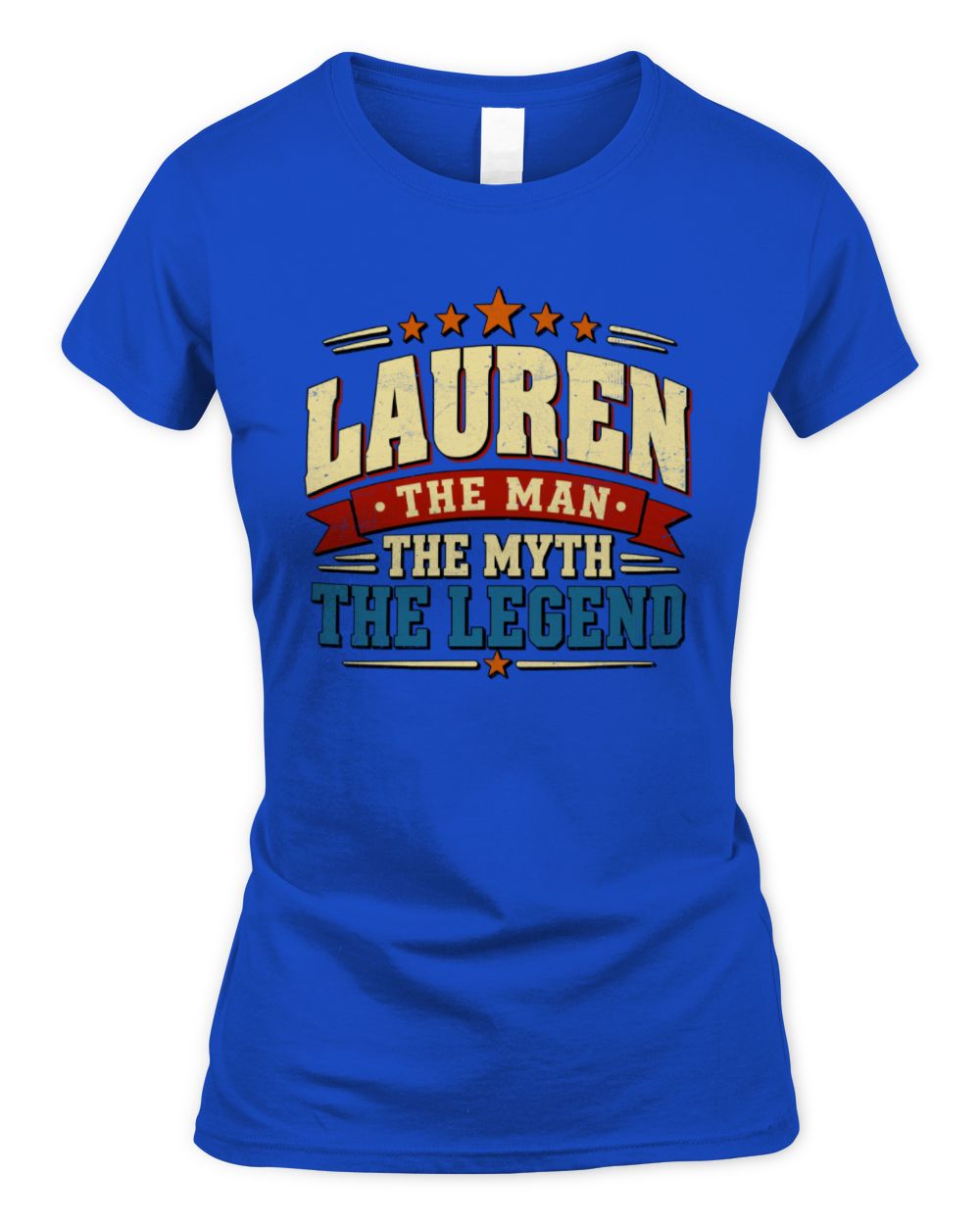 The Man The Myth The Legend Ribbon Vintage T-Shirt LAUREN M1-56 / Women's Standard T-Shirt / royal