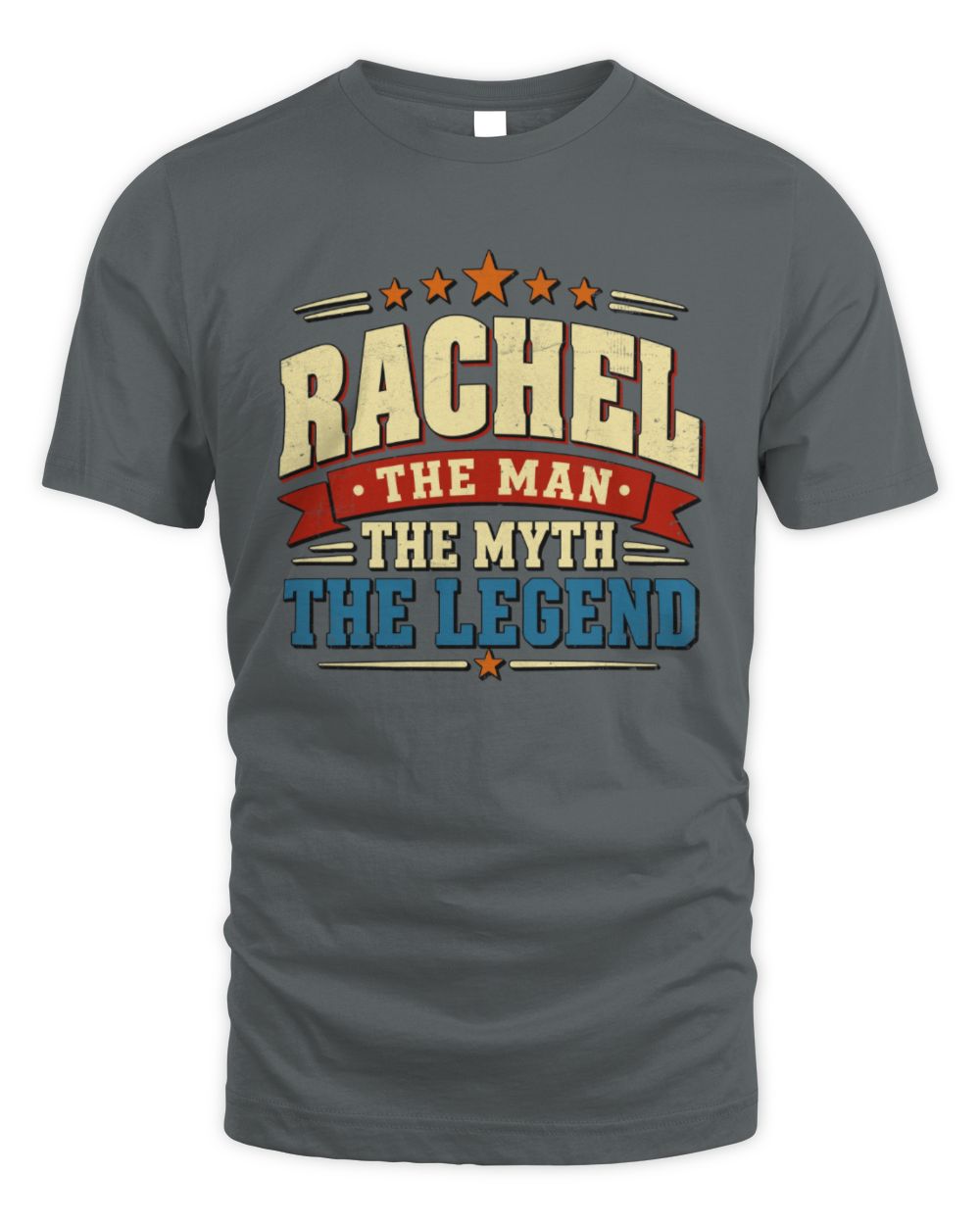 The Man The Myth The Legend Ribbon Vintage T-Shirt RACHEL M1-56 / Unisex Standard T-Shirt / charcoal