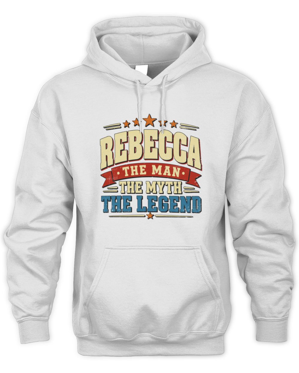 The Man The Myth The Legend Ribbon Vintage T-Shirt REBECCA M1-56 / Unisex Hoodie / white