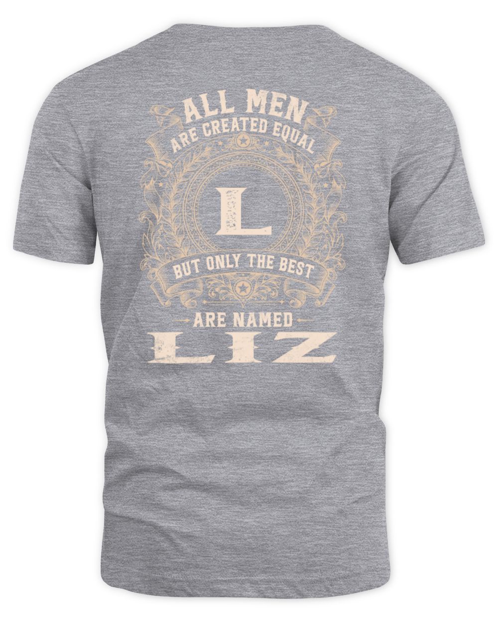 All Men Are Created Equal Cool Logo Shirt LIZ M1-60 / Unisex Standard T-Shirt / sport grey