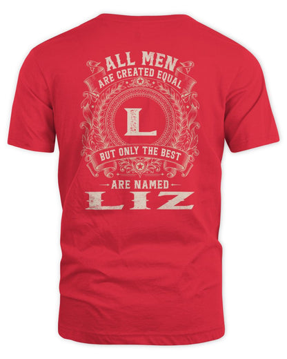 All Men Are Created Equal Cool Logo Shirt LIZ M1-60 / Unisex Standard T-Shirt / red