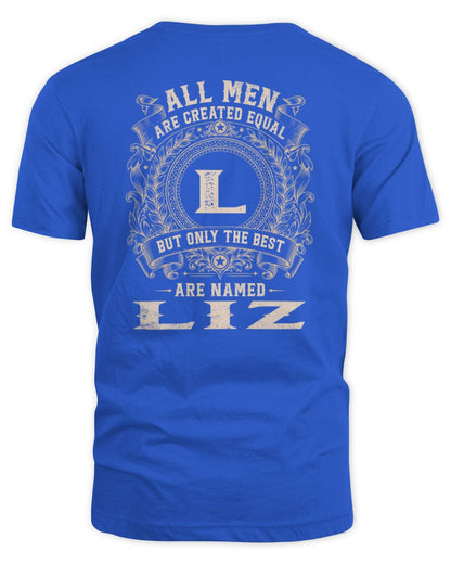 All Men Are Created Equal Cool Logo Shirt LIZ M1-60 / Unisex Standard T-Shirt / royal