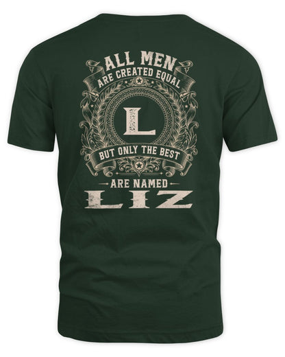 All Men Are Created Equal Cool Logo Shirt LIZ M1-60 / Unisex Standard T-Shirt / forest green