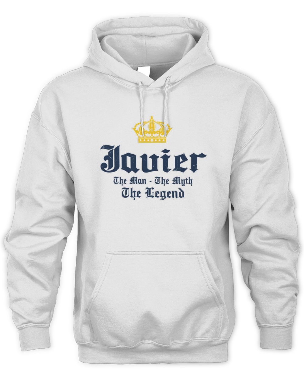 The Man The Myth The Legend Corona Beer T-Shirt JAVIER M1-S83 / Unisex Hoodie / white