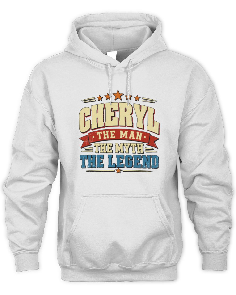 The Man The Myth The Legend Ribbon Vintage T-Shirt CHERYL M1-56 / Unisex Hoodie / white