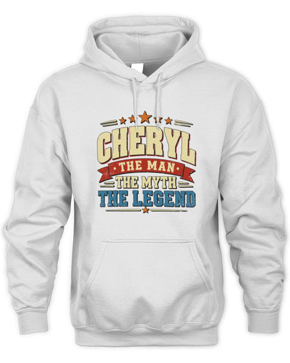 The Man The Myth The Legend Ribbon Vintage T-Shirt CHERYL M1-56 / Unisex Hoodie / white