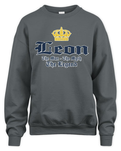 The Man The Myth The Legend Corona Beer T-Shirt LEON M1-S83 / Unisex Sweatshirt / charcoal
