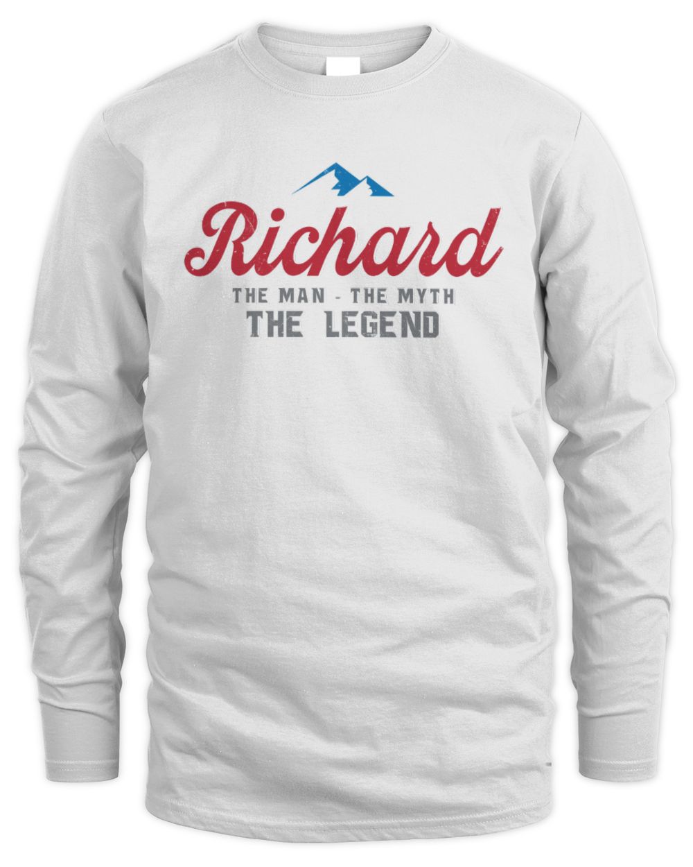 The Man The Myth The Legend Coors Light Beer T-Shirt RICHARD M1-S84 / Men's Long Sleeved T-Shirt / white
