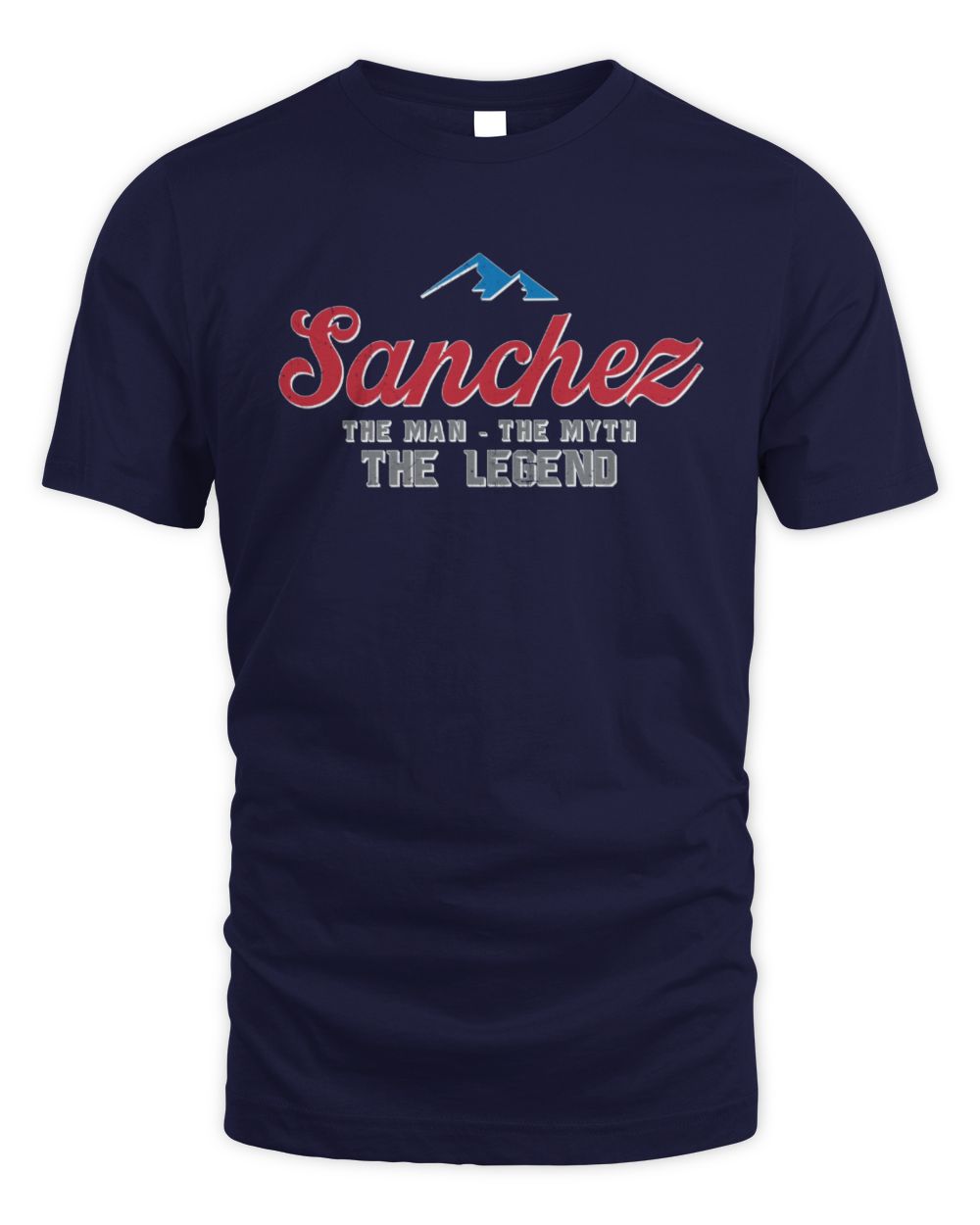 The Man The Myth The Legend Coors Light Beer T-Shirt SANCHEZ M1-S84 / Unisex Standard T-Shirt / navy