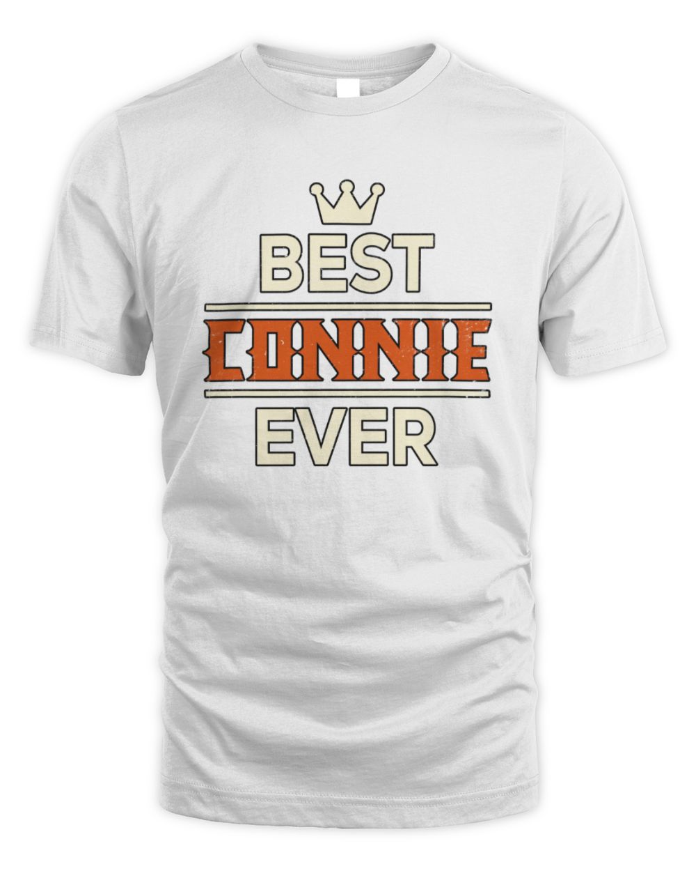 Best Your Name With Crown Shirt CONNIE M1-59 / Unisex Standard T-Shirt / white