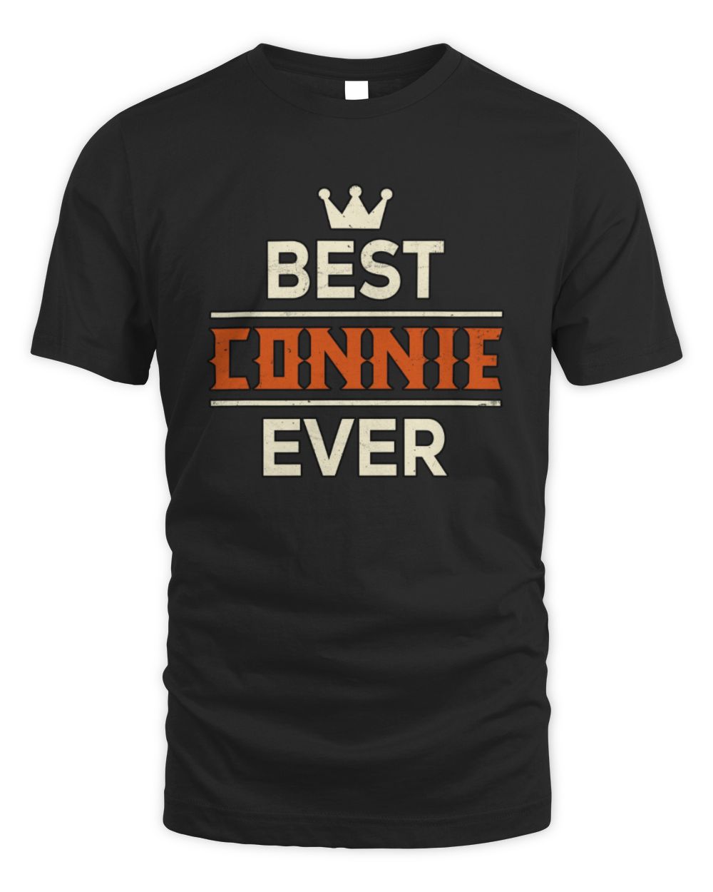 Best Your Name With Crown Shirt CONNIE M1-59 / Unisex Standard T-Shirt / black