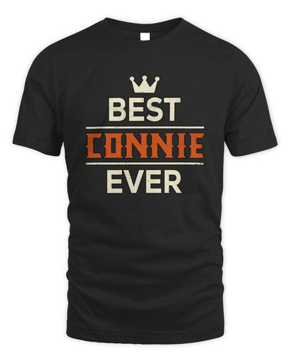 Best Your Name With Crown Shirt CONNIE M1-59 / Unisex Standard T-Shirt / black