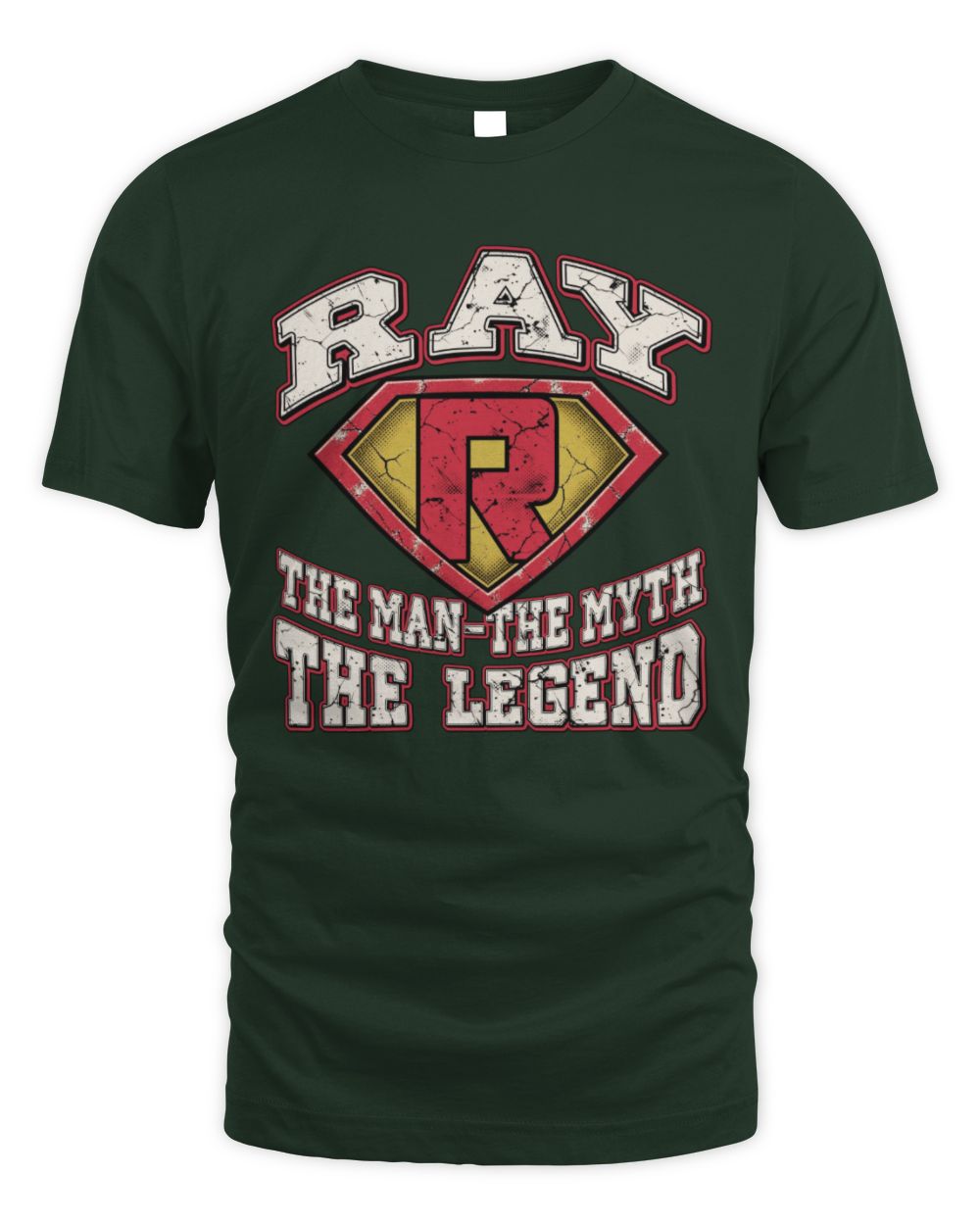 The Man The Myth The Legend Superman Graphic T-Shirt RAY M1-74 / Unisex Standard T-Shirt / forest green