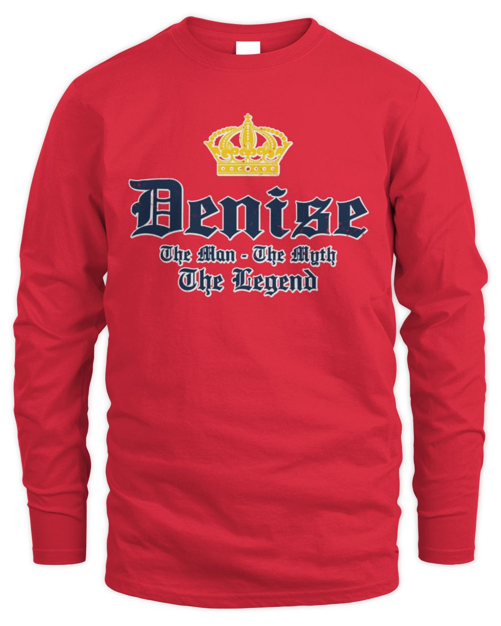 The Man The Myth The Legend Corona Beer T-Shirt DENISE M1-S83 / Men's Long Sleeved T-Shirt / red