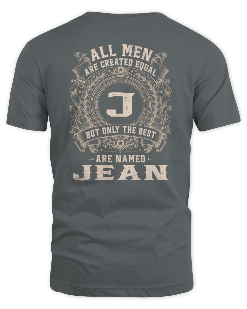 All Men Are Created Equal Cool Logo Shirt JEAN M1-60 / Unisex Standard T-Shirt / charcoal