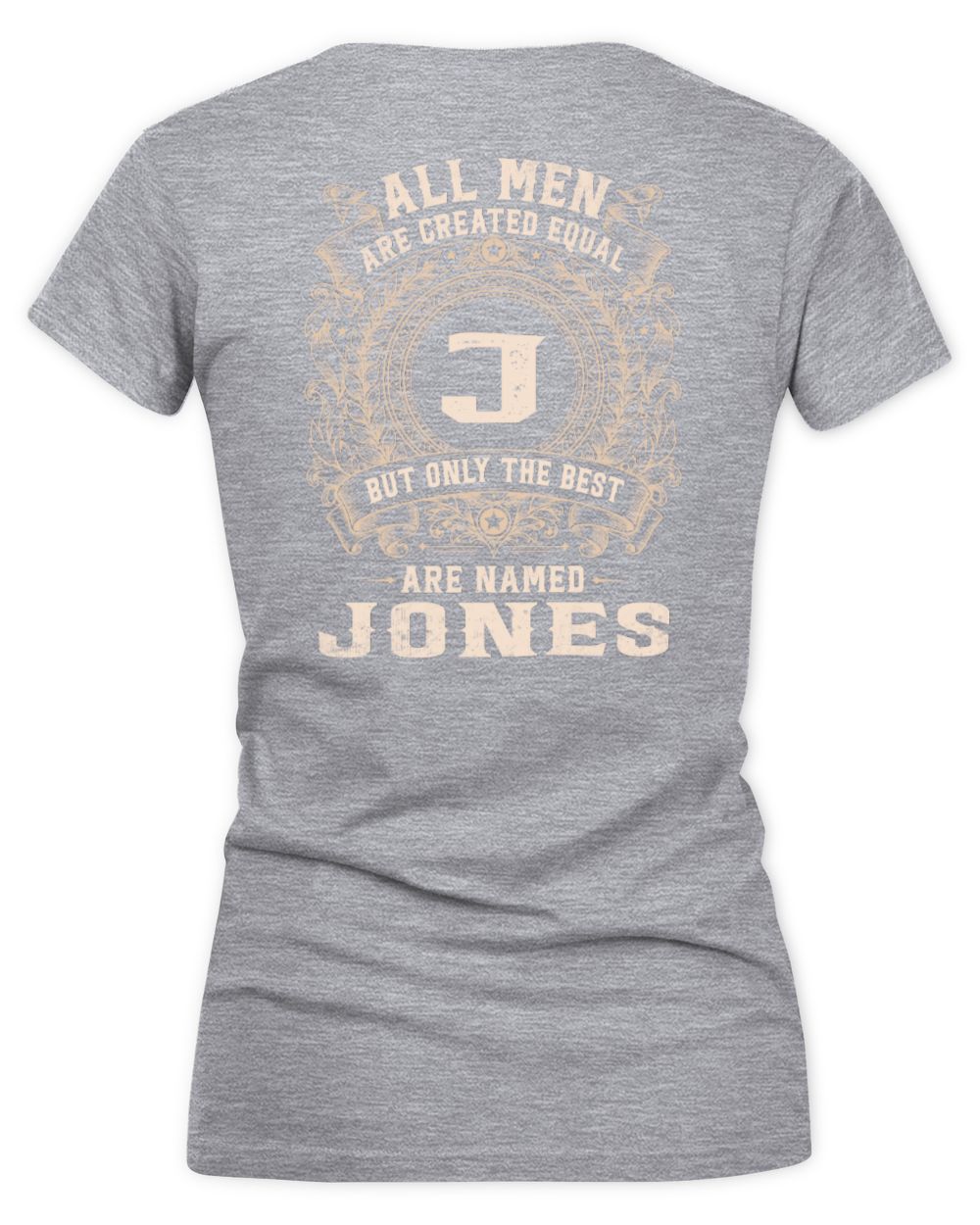 All Men Are Created Equal Cool Logo Shirt JONES M1-60 / Women's V-Neck T-Shirt / sport grey