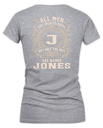 All Men Are Created Equal Cool Logo Shirt JONES M1-60 / Women's V-Neck T-Shirt / sport grey