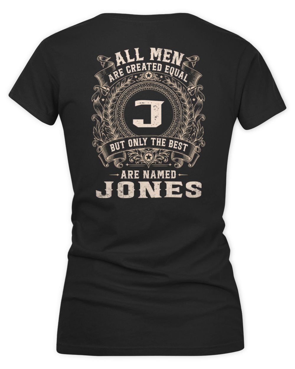 All Men Are Created Equal Cool Logo Shirt JONES M1-60 / Women's V-Neck T-Shirt / black