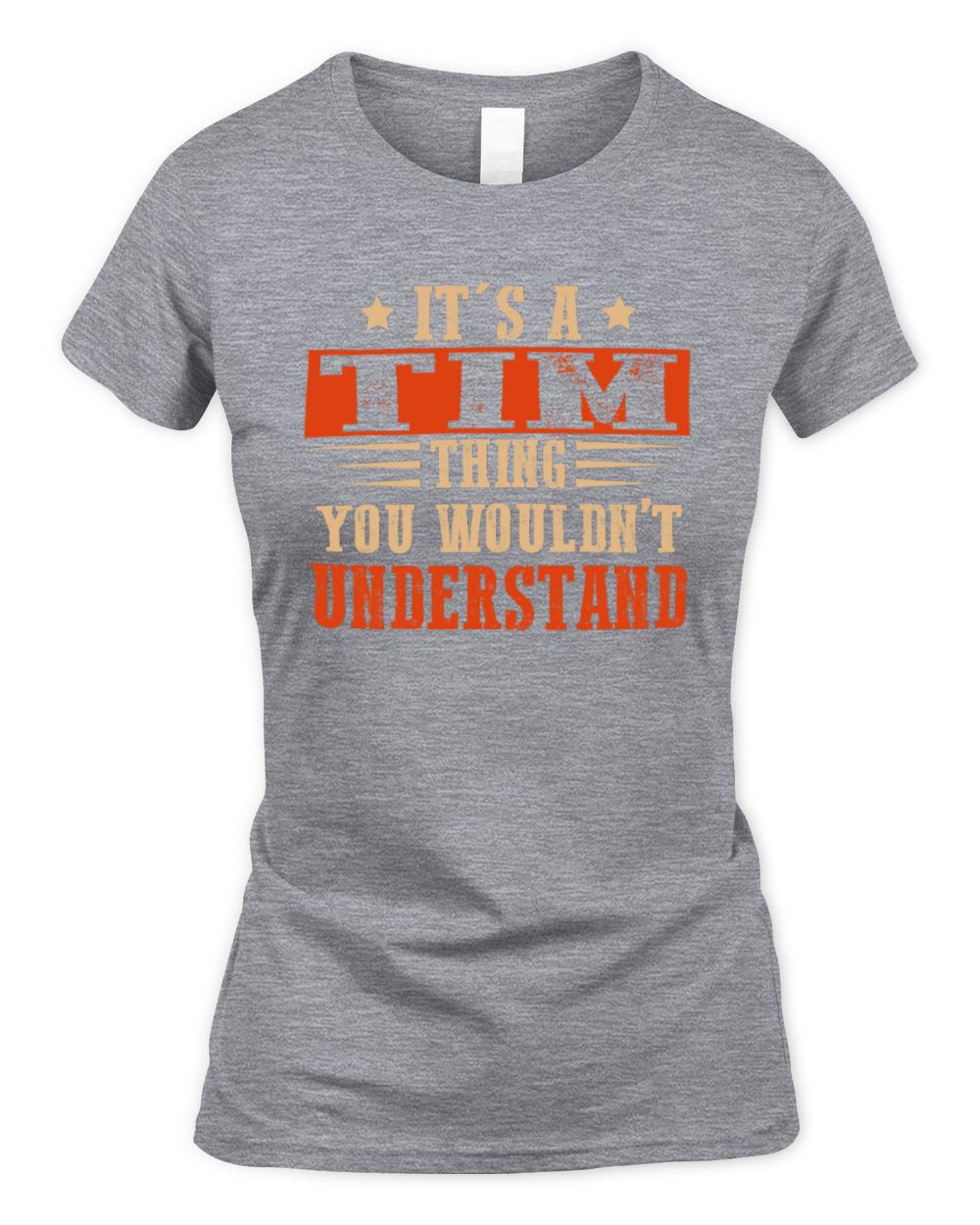 It's a Name Thing Personalized Funny Shirt TIM M1-51 / Women's Standard T-Shirt / sport grey
