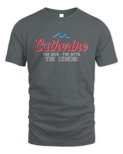The Man The Myth The Legend Coors Light Beer T-Shirt CATHERINE M1-S84 / Unisex Standard T-Shirt / charcoal