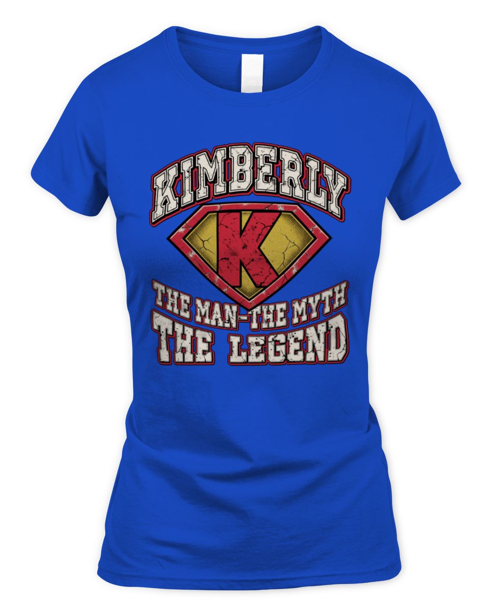 The Man The Myth The Legend Superman Graphic T-Shirt KIMBERLY M1-74 / Women's Standard T-Shirt / royal