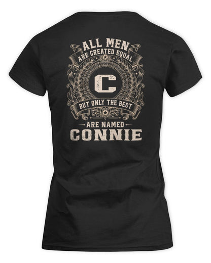 All Men Are Created Equal Cool Logo Shirt CONNIE M1-60 / Women's Standard T-Shirt / black