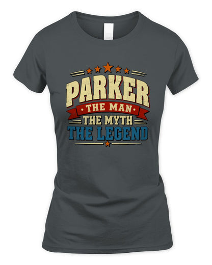 The Man The Myth The Legend Ribbon Vintage T-Shirt PARKER M1-56 / Women's Standard T-Shirt / charcoal