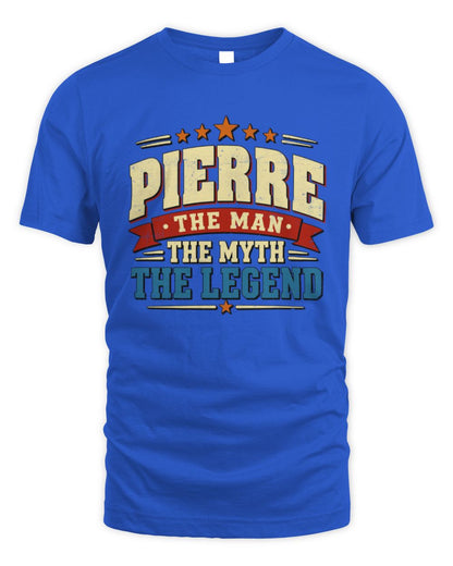 The Man The Myth The Legend Ribbon Vintage T-Shirt PIERRE M1-56 / Unisex Standard T-Shirt / royal