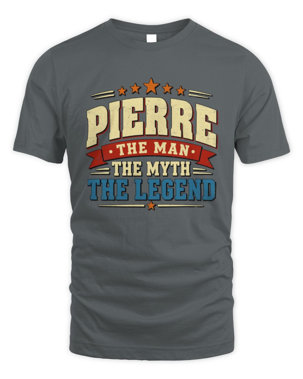The Man The Myth The Legend Ribbon Vintage T-Shirt PIERRE M1-56 / Unisex Standard T-Shirt / charcoal