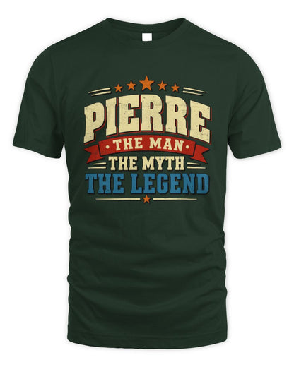 The Man The Myth The Legend Ribbon Vintage T-Shirt PIERRE M1-56 / Unisex Standard T-Shirt / forest green
