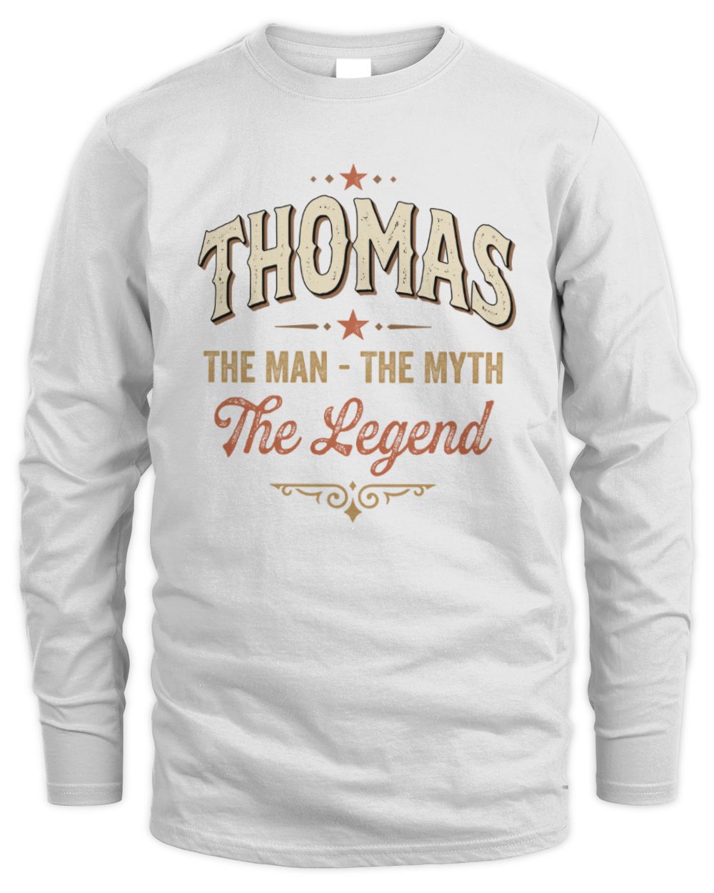 I'm Name I'm Not Rude I Just Have The Balls Funny T-Shirt THOMAS M1-77 / Men's Long Sleeved T-Shirt / white
