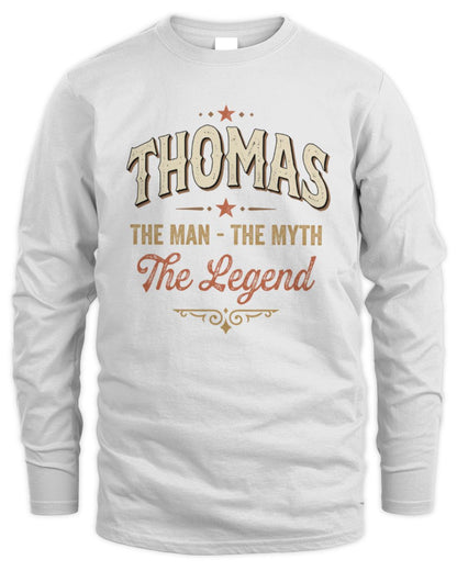 I'm Name I'm Not Rude I Just Have The Balls Funny T-Shirt THOMAS M1-77 / Men's Long Sleeved T-Shirt / white