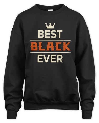 Best Your Name With Crown Shirt BLACK M1-59 / Unisex Sweatshirt / black