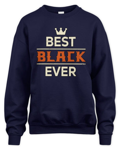Best Your Name With Crown Shirt BLACK M1-59 / Unisex Sweatshirt / navy
