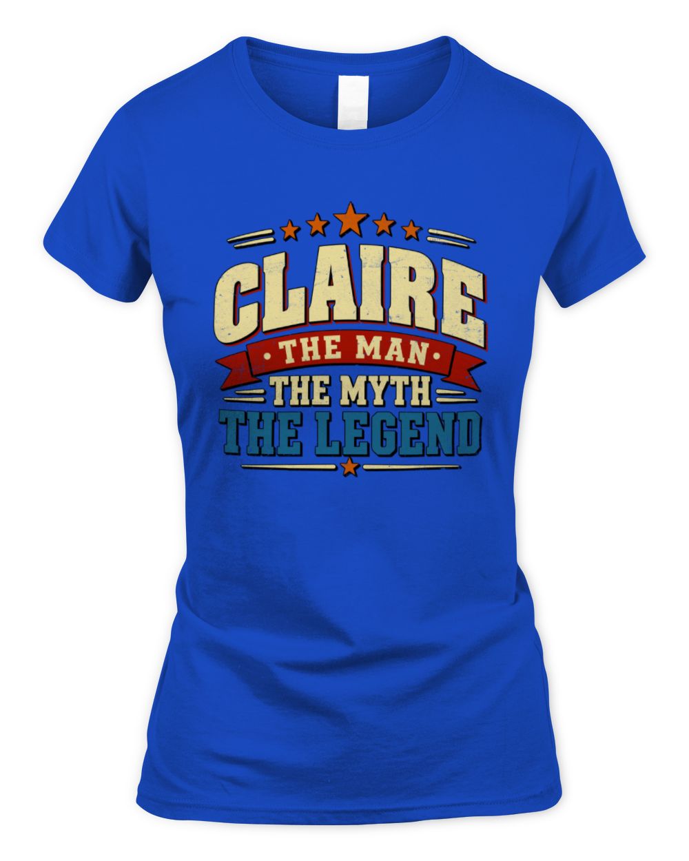The Man The Myth The Legend Ribbon Vintage T-Shirt CLAIRE M1-56 / Women's Standard T-Shirt / royal