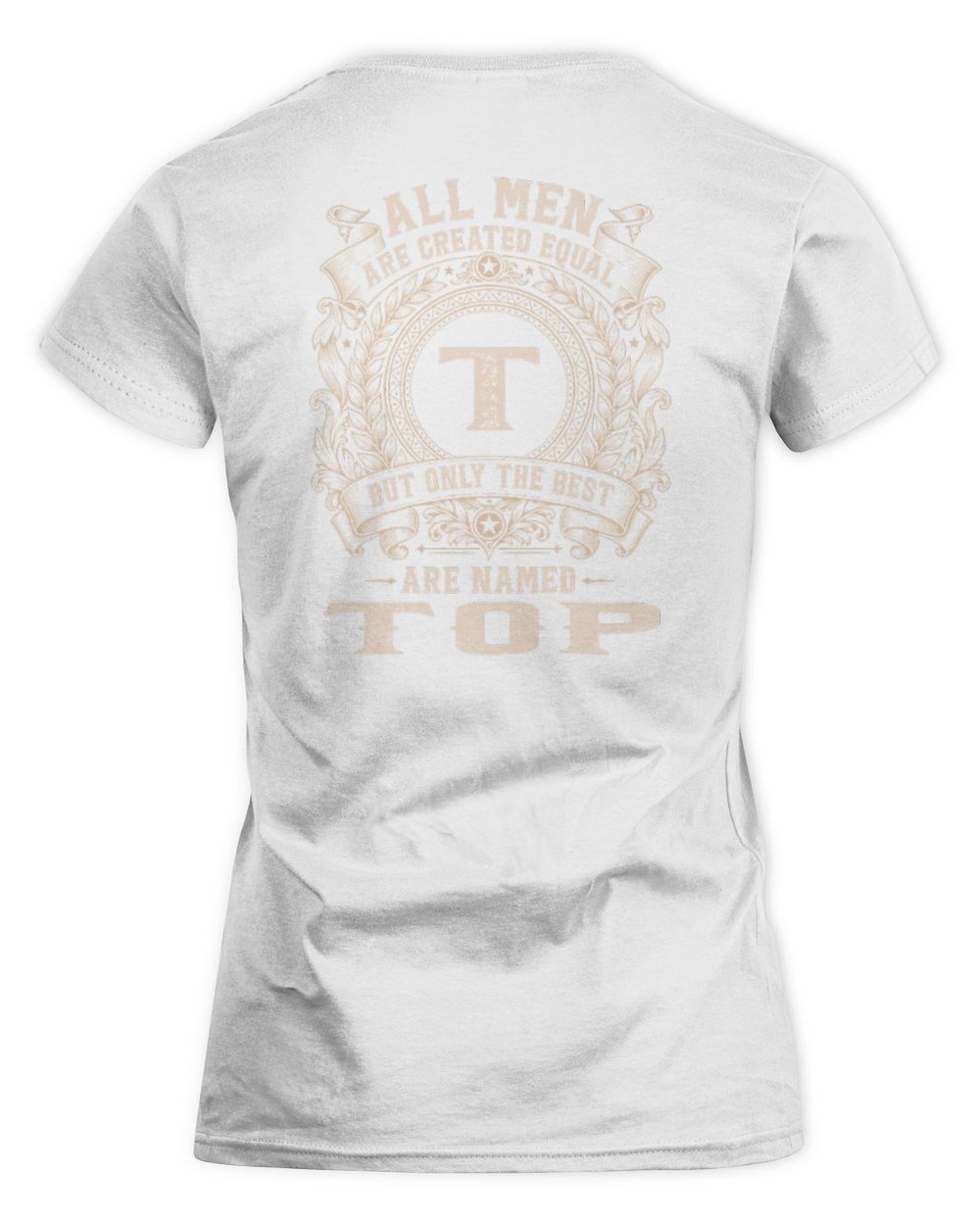 All Men Are Created Equal Cool Logo Shirt TOP M1-60 / Women's Standard T-Shirt / white