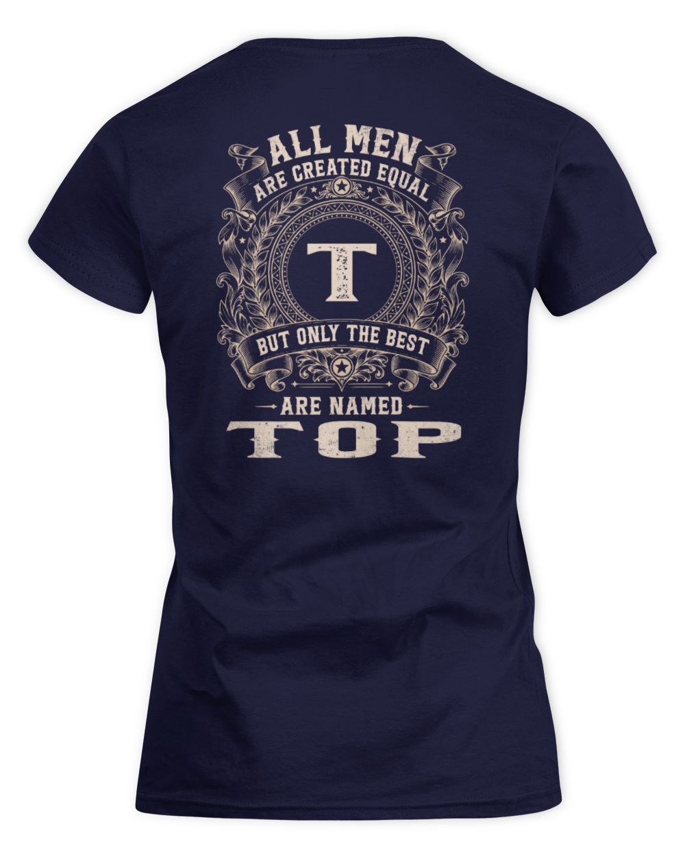 All Men Are Created Equal Cool Logo Shirt TOP M1-60 / Women's Standard T-Shirt / navy