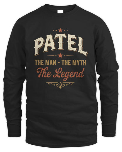 I'm Name I'm Not Rude I Just Have The Balls Funny T-Shirt PATEL M1-77 / Men's Long Sleeved T-Shirt / black