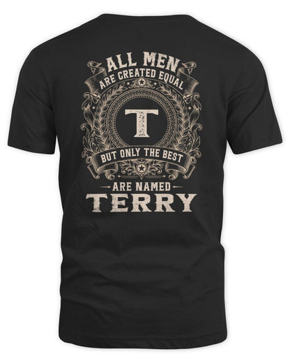 All Men Are Created Equal Cool Logo Shirt TERRY M1-60 / Unisex Standard T-Shirt / black