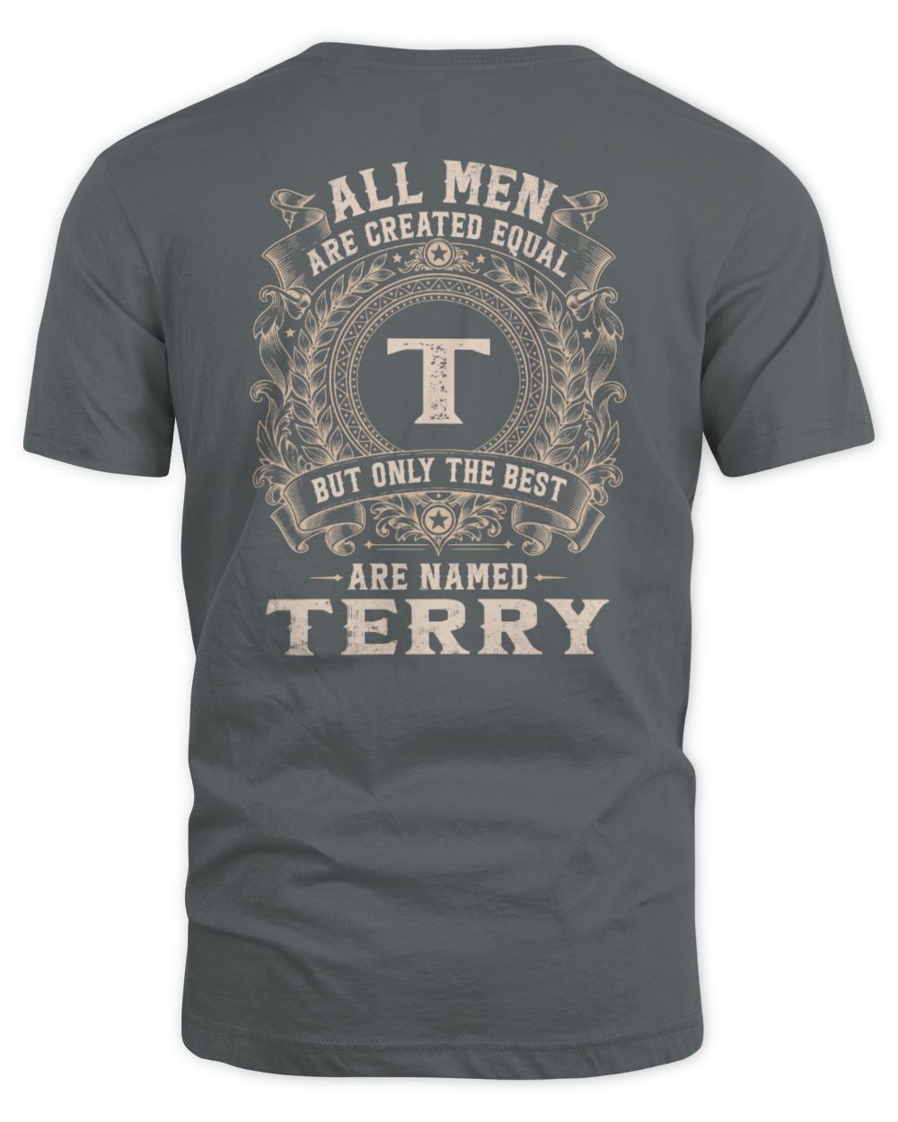 All Men Are Created Equal Cool Logo Shirt TERRY M1-60 / Unisex Standard T-Shirt / charcoal