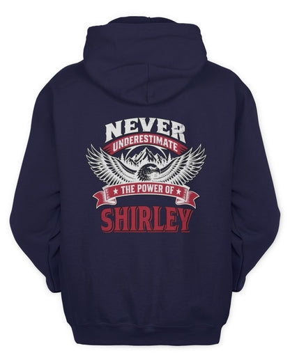 Never Underestimate Your Name Eagle Mountain Shirt SHIRLEY M1-61 / Unisex Hoodie / navy